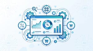 アクセス解析を自動化するダッシュボードのイメージ