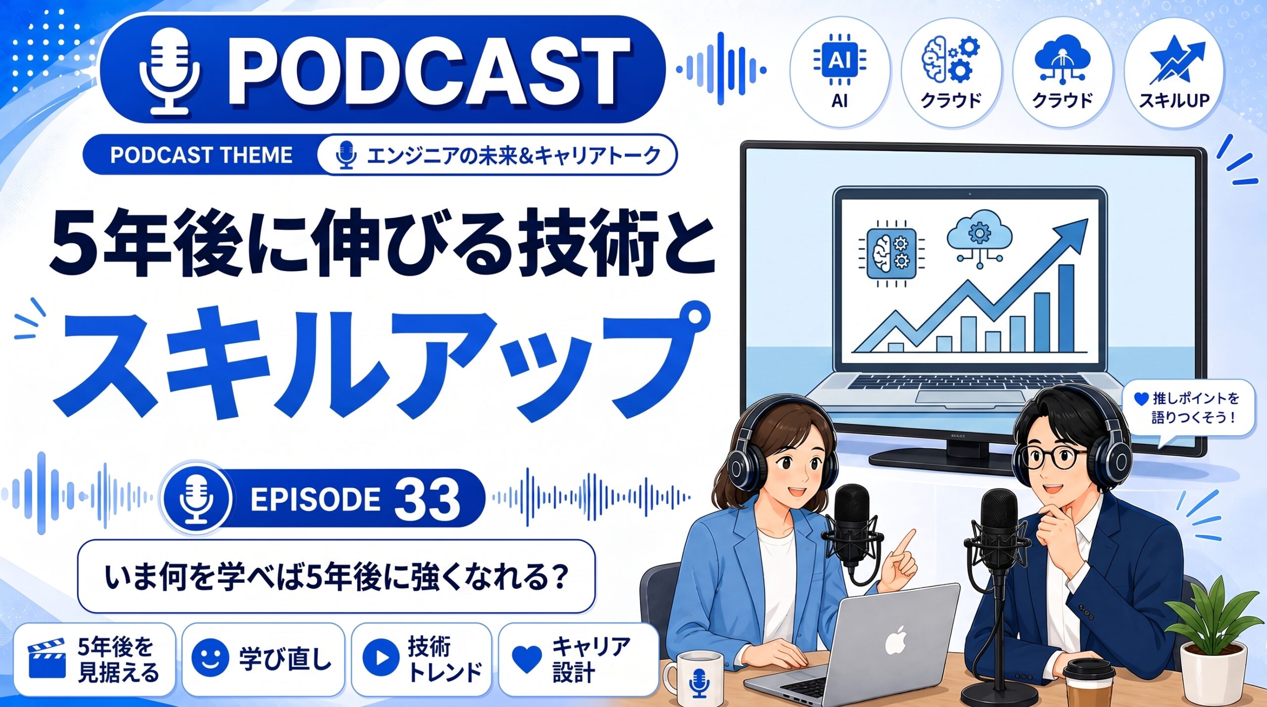 5年後に伸びそうな技術やサービスと自身のスキルアップ