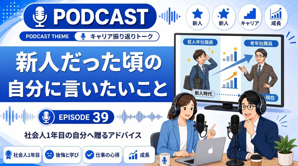 新人だった頃の自分に言いたいこと